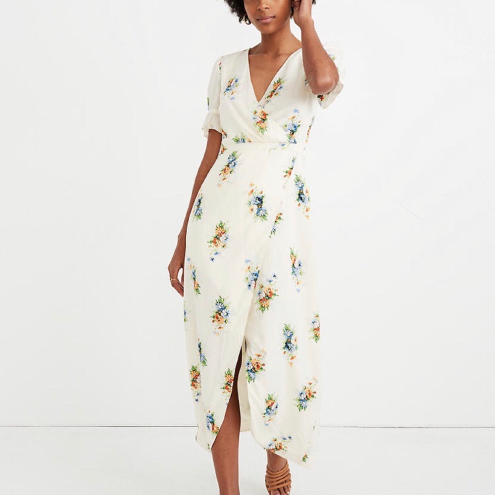Madewell Ruffle-Sleeve Maxi Dress